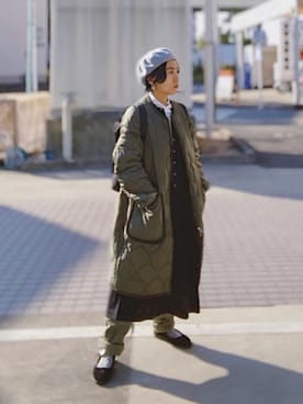 「THE SHINZONE（ザ　シンゾーン）のアイテム（その他アウター）」を使った、ma---riさん（レディース・151cm）の冬コーディネート