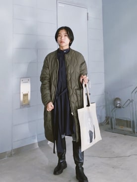 「THE SHINZONE（ザ　シンゾーン）のアイテム（その他アウター）」を使った、ma---riさん（レディース・151cm）の冬コーディネート
