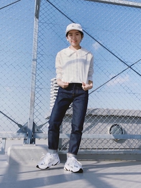 「THE SHINZONE（ザ　シンゾーン）のIVY JEANS（デニムパンツ）」を使った、ma---riさん（レディース・151cm）の春コーディネート