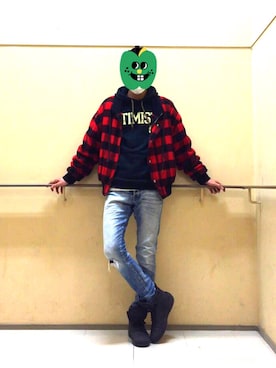 「EDWIN（エドウィン）のアイテム（ブルゾン）」を使った、kenkenさん（メンズ・175cm）の冬コーディネート