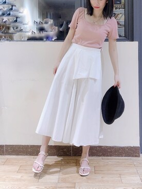 「基础款」｜「アイテム（アクセサリー）」を使った、_花香如故さん（レディース・157cm）の夏コーディネート