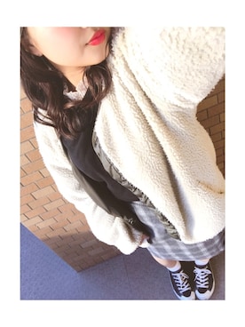 「cepo（セポ）のアイテム（ブルゾン）」を使った、hasumarin☺︎さん（レディース・152cm）の秋コーディネート