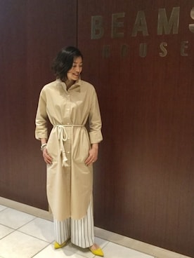 「スエードシューズ」｜「アイテム（パンプス）」を使った、Tomoko.Kさん（レディース・163cm）の春コーディネート