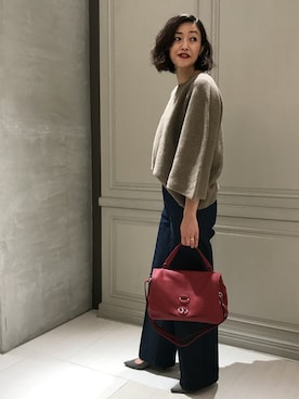 「Room no.8（ルームエイト）のアイテム」を使った、Tomoko.Kさん（レディース・163cm）の秋コーディネート