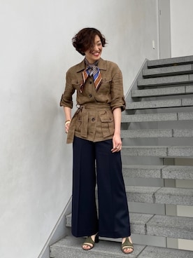 「EFFE BEAMS（エッフェビームス）のアイテム」を使った、Tomoko.Kさん（レディース・163cm）の夏コーディネート