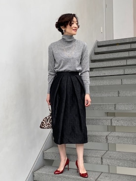 「EFFE BEAMS（エッフェビームス）のアイテム」を使った、Tomoko.Kさん（レディース・163cm）の秋コーディネート