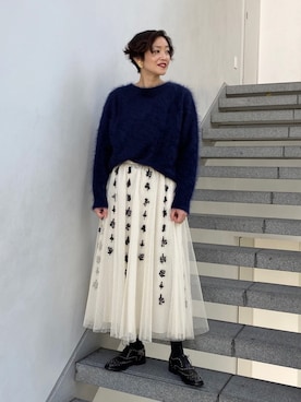 「スタッズ」｜Tomoko.Kさん（レディース・163cm）の秋コーディネート