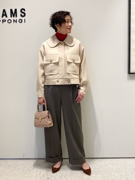 「EFFE BEAMS（エッフェビームス）のアイテム」を使った、Tomoko.Kさん（レディース・163cm）の冬コーディネート