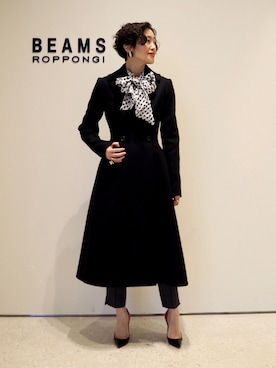 「EFFE BEAMS（エッフェビームス）のアイテム」を使った、Tomoko.Kさん（レディース・163cm）の冬コーディネート