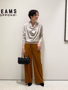 「EFFE BEAMS（エッフェビームス）のアイテム」を使った、Tomoko.Kさん（レディース・163cm）の冬コーディネート