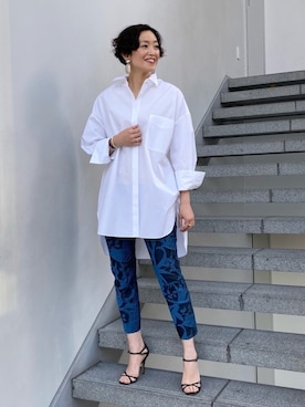 「EFFE BEAMS（エッフェビームス）のアイテム（パンツ）」を使った、Tomoko.Kさん（レディース・163cm）の冬コーディネート