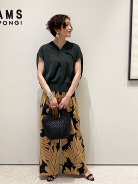 「EFFE BEAMS（エッフェビームス）のアイテム（バッグ）」を使った、Tomoko.Kさん（レディース・163cm）の春コーディネート