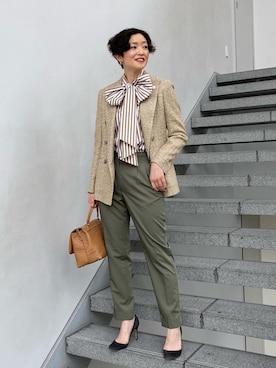 Tomoko.Kさん（レディース・163cm）の春コーディネート