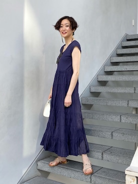 「アイテム（ワンピース/ドレス）」を使った、Tomoko.Kさん（レディース・163cm・40代）の春コーディネート