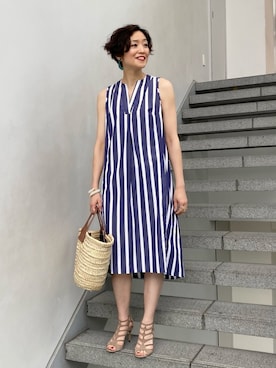 「アイテム（ピアス（両耳用））」を使った、Tomoko.Kさん（レディース・163cm・40代）の夏コーディネート