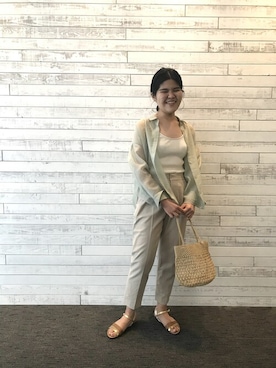 「FONCE（フォンセ）のアイテム」を使った、CHIHARUさん（レディース・163cm）の春コーディネート