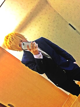 「アイテム（フォーマルスーツ/小物）」を使った、前川 達也さん（メンズ・170cm・10代）の春コーディネート