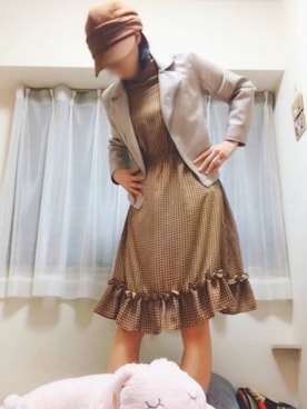 「RAY CASSIN（レイカズン）のアイテム（ライダースジャケット）」を使った、ノッポすみちゃ「Over165↑」さん（レディース・171cm）の秋コーディネート