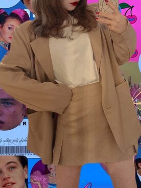 「GOGOSING（ゴゴシング）のアイテム（オールインワン・サロペット）」を使った、兎遊さん（レディース・153cm）の春コーディネート