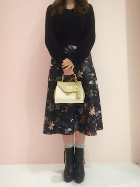 「サマンサタバサ」｜「アイテム（ブーツ）」を使った、SAORIさん（レディース・163cm）の秋コーディネート