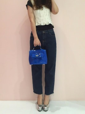 「MERCURYDUO（マーキュリーデュオ）のアイテム（キャミソール）」を使った、SAORIさん（レディース・163cm）の夏コーディネート
