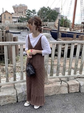 サマーニットレイヤードワンピースを使った人気ファッションコーディネート Wear サマーニットレイヤードワンピースを使った人気ファッションコーディネート Wear
