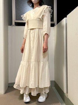 「ワントーンスタイル」｜mh718さん（レディース・169cm）の春コーディネート