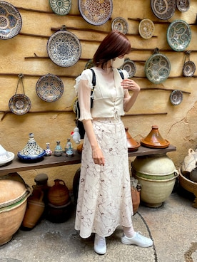 「ビスチェコーデ」｜mh718さん（レディース・169cm）の春コーディネート