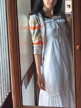 「B.L.U.E（ビーエルユーイー）のアイテム（トップス）」を使った、仮名子さん（レディース・166cm）の秋コーディネート
