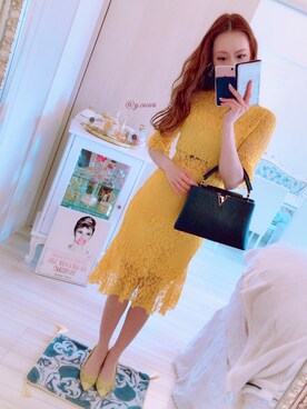 「POOL SIDE（プールサイド）のアイテム（パンプス）」を使った、りぼんさん（レディース・164cm）の冬コーディネート