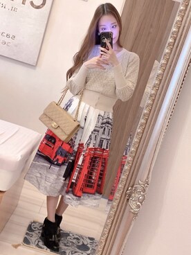 「ESPERANZA（エスペランサ）のアイテム（レインシューズ）」を使った、りぼんさん（レディース・164cm）の夏コーディネート