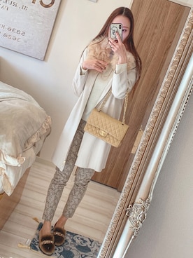 「LOUNGEDRESS（ラウンジドレス）のアイテム（その他アウター）」を使った、りぼんさん（レディース・164cm）の秋コーディネート