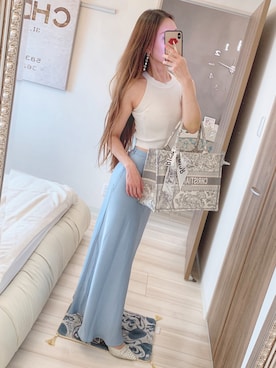 「BCBGMAXAZRIA（ビーシービージーマックスアズリア）のアイテム」を使った、りぼんさん（レディース・164cm）の夏コーディネート