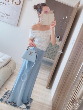 「BCBGMAXAZRIA（ビーシービージーマックスアズリア）のアイテム」を使った、りぼんさん（レディース・165cm）の秋コーディネート