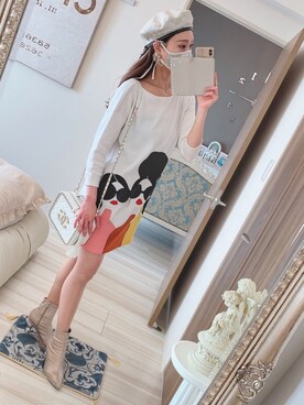 「Alice and Olivia（アリスオリヴィア）のアイテム」を使った、りぼんさん（レディース・165cm）の冬コーディネート