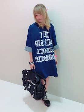 「アイテム（バックパック/リュック）」を使った、YUさん（レディース・160cm・20代）の夏コーディネート