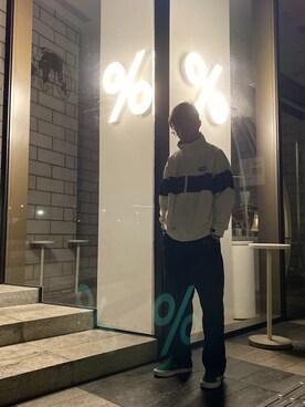 「国潮」｜「アイテム（スリッポン）」を使った、Lil_cdyさん（メンズ・183cm）の秋コーディネート