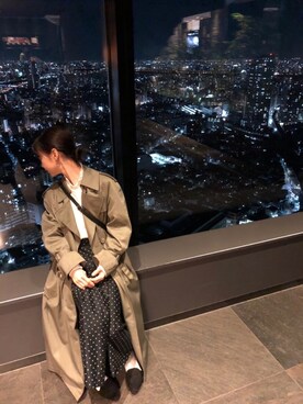 「アイテム（トレンチコート）」を使った、mayuさん（レディース・150cm・20代）の春コーディネート