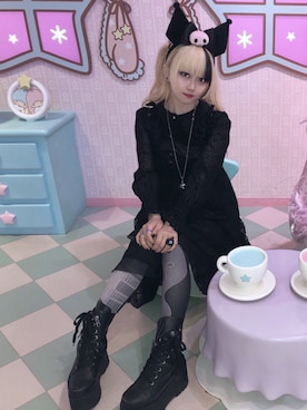 「サンリオコーデ」｜六禄ろく（死体）さん（レディース・160cm）の秋コーディネート