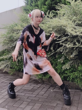 「ankoROCK（アンコロック）のアイテム（ワンピース/ドレス）」を使った、六禄ろく（死体）さん（レディース・160cm）の秋コーディネート