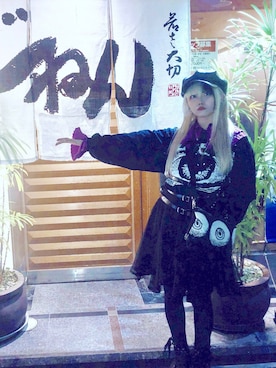 「me（ミイ）のアイテム（バッグ）」を使った、六禄ろく（死体）さん（レディース・160cm）の秋コーディネート