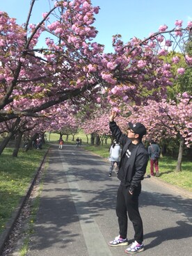 「F.C.Real Bristol（エフシーレアルブリストル）のアイテム（アナログ腕時計）」を使った、shinzaemonさん（メンズ・175cm）の春コーディネート