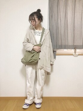 「Samansa Mos2（サマンサ モスモス）のアイテム（テーラードジャケット）」を使った、ｎａさん（レディース・157cm）の春コーディネート