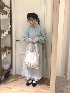 「Slowlinen」｜ｎａさん（レディース・157cm）の春コーディネート
