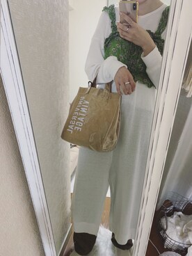 「Another Edition」｜「アイテム（バッグ）」を使った、yopiさん（レディース・165cm）の春コーディネート