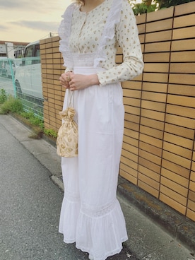 「Another Edition（アナザーエディション）のアイテム（オールインワン・サロペット）」を使った、yopiさん（レディース・165cm）の春コーディネート