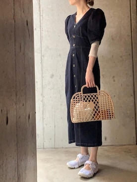 「handmade」｜「アイテム（ワンピース/ドレス）」を使った、yopiさん（レディース・166cm）の春コーディネート