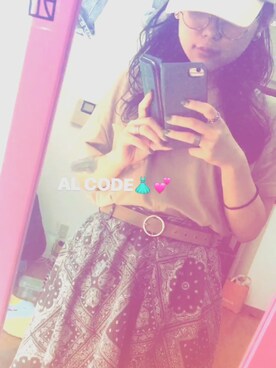 「skirt」｜「アイテム（その他）」を使った、るーさん（レディース・153cm）の夏コーディネート