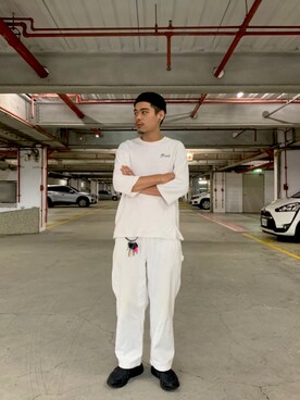 「B-SIDE（ビーサイド）のアイテム」を使った、three_million劉百萬さん（メンズ・172cm）の秋コーディネート