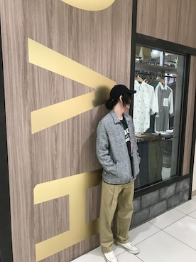 「HVC（エイチブイシー）のアイテム（パンツ）」を使った、HVCあべの店さん（メンズ・178cm）の春コーディネート